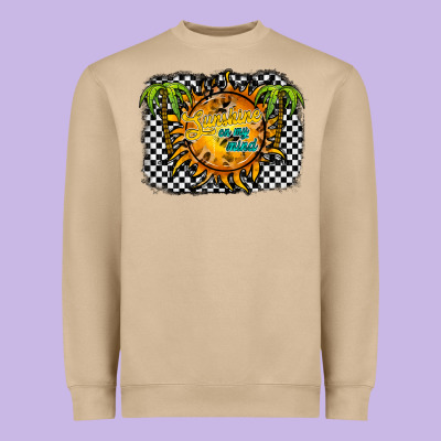 Sunshine On My Mind Heavyweight Sweatshirt Designed By Racoondesign