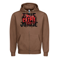 Chestnut true crime junkie Zipper Hoodie - MaliasSmallBusiness