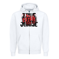 White true crime junkie Zipper Hoodie - MaliasSmallBusiness