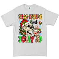 Dove Grey dead inside but jolly af Premium Tee - MaliasSmallBusiness