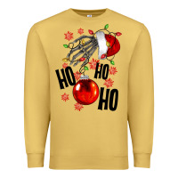 Antique Gold Ho ho ho skeleton Premium Sweatshirt - NancyCooperArtShop