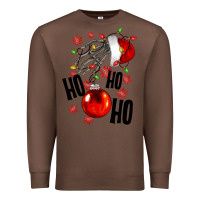 Chestnut Ho ho ho skeleton Premium Sweatshirt - NancyCooperArtShop