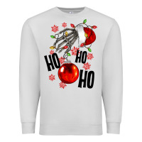 Dove Grey Ho ho ho skeleton Premium Sweatshirt - NancyCooperArtShop