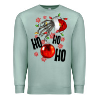 Seafoam Ho ho ho skeleton Premium Sweatshirt - NancyCooperArtShop