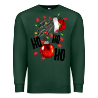Sports Green Ho ho ho skeleton Premium Sweatshirt - NancyCooperArtShop