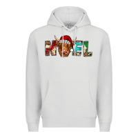 Dove Grey noel highland cow Premium Hoodie - Jasminsmagicworld
