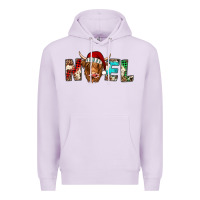 Lilac noel highland cow Premium Hoodie - Jasminsmagicworld