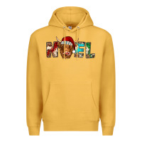 Mustard noel highland cow Premium Hoodie - Jasminsmagicworld