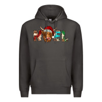 Smoke noel highland cow Premium Hoodie - Jasminsmagicworld