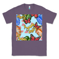Lavender summer and leaf seamless pattern Classic Tee - BundleAndBundleShop