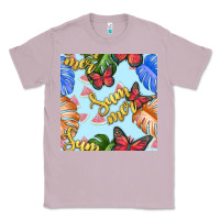 Lilac summer and leaf seamless pattern Classic Tee - BundleAndBundleShop