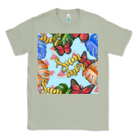 Matcha summer and leaf seamless pattern Classic Tee - BundleAndBundleShop