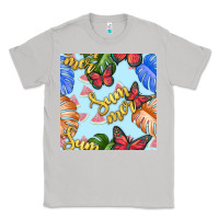 Moon Dust summer and leaf seamless pattern Classic Tee - BundleAndBundleShop