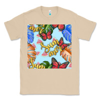 Mushroom summer and leaf seamless pattern Classic Tee - BundleAndBundleShop