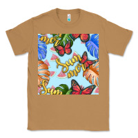 Toasted Coconut summer and leaf seamless pattern Classic Tee - BundleAndBundleShop