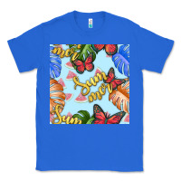 True Royal summer and leaf seamless pattern Classic Tee - BundleAndBundleShop