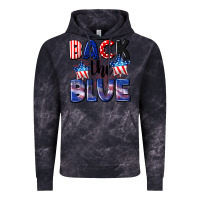 Cloud Black Back the blue 4th of july Vintage Hoodie - CowGirlArtShop