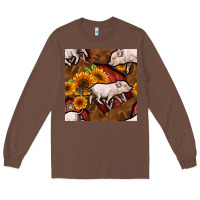 Chestnut pig and barn Long Sleeve Tee - BundleAndBundleShop