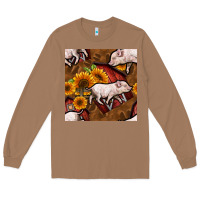 Toasted Coconut pig and barn Long Sleeve Tee - BundleAndBundleShop