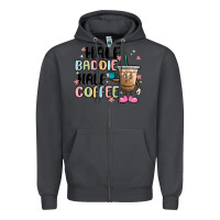 Smoke half baddie half coffee Zipper Hoodie - MaliasSmallBusiness