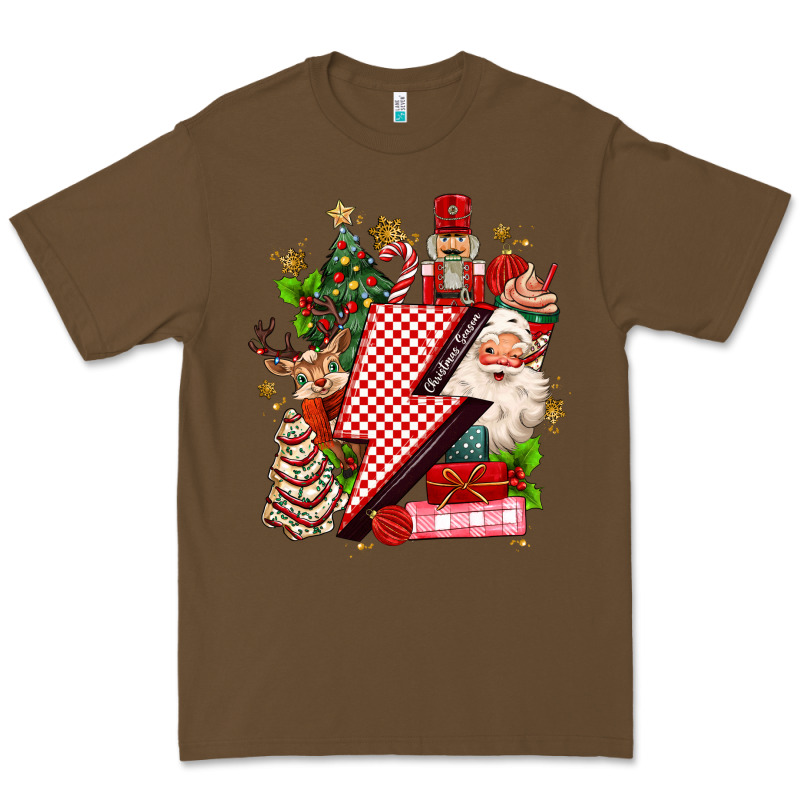Christmas Season Lightning Bolt Premium Tee by MaliasSmallBusiness | Teevron