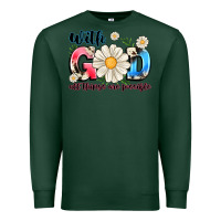 Sports Green With God All Things Are Possible Premium Sweatshirt - MaliasSmallBusiness