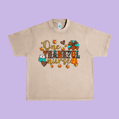 One Thankful Nurse Urban Heavy Tee Designed By Jahusdesignshop