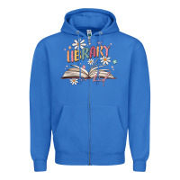 True Royal library kid Zipper Hoodie - MaliasSmallBusiness