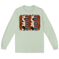 Matcha serape cowhide  brushstroke Long Sleeve Tee - AdoDesignShop