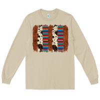 Mushroom serape cowhide  brushstroke Long Sleeve Tee - AdoDesignShop