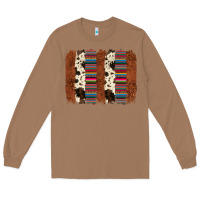 Toasted Coconut serape cowhide  brushstroke Long Sleeve Tee - AdoDesignShop