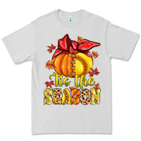 Dove Grey tis the season fall softball Premium Tee - MaliasSmallBusiness