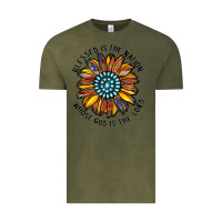 Vintage Olive blessed is the nation whose god is the lord Vintage Tee - CowhideDigitalArt