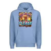 Colony Blue becach please Premium Hoodie - BarkalooDesign