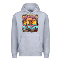 Heather Grey becach please Premium Hoodie - BarkalooDesign