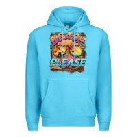 Ocean Blue becach please Premium Hoodie - BarkalooDesign