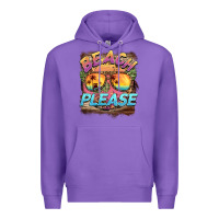 Purple becach please Premium Hoodie - BarkalooDesign