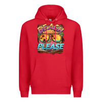 Red becach please Premium Hoodie - BarkalooDesign