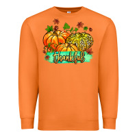 Carrot thankful pumpkins with glitter Premium Sweatshirt - MaliasSmallBusiness