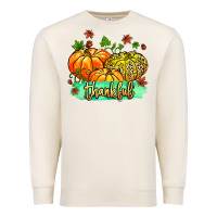 Sandshell thankful pumpkins with glitter Premium Sweatshirt - MaliasSmallBusiness