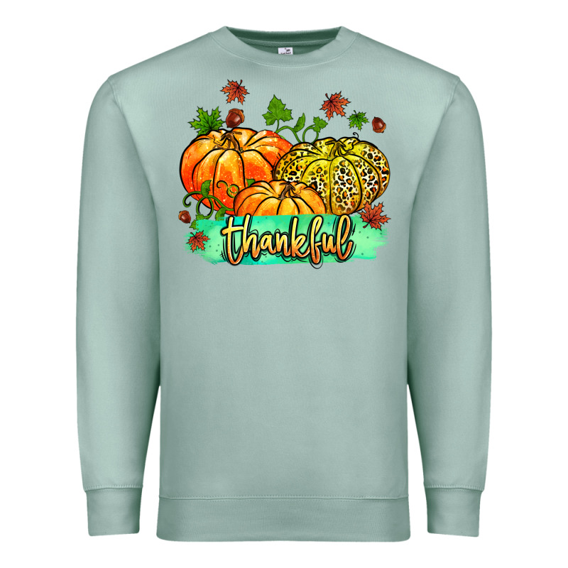 Thankful Pumpkins With Glitter Premium Sweatshirt by MaliasSmallBusiness | Teevron