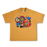Peanut Butter western leopard  police   hearts Urban Heavy Tee - AdoDesignShop