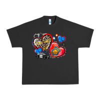 Pigment Black western leopard  police   hearts Urban Heavy Tee - AdoDesignShop