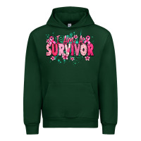Forest Green I am a survivor Cancer Awareness Urban Hoodie - HowdyJamesFarm