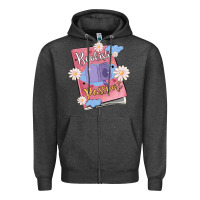 Charcoal Heather bookish passport Zipper Hoodie - MaliasSmallBusiness