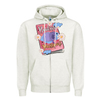 Oatmeal Heather bookish passport Zipper Hoodie - MaliasSmallBusiness