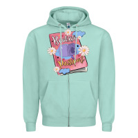 Seafoam bookish passport Zipper Hoodie - MaliasSmallBusiness