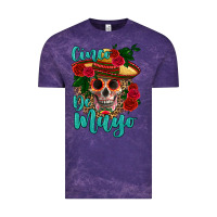 Cloud Purple cinco de mayo skull Vintage Tee - HRA Design Shop