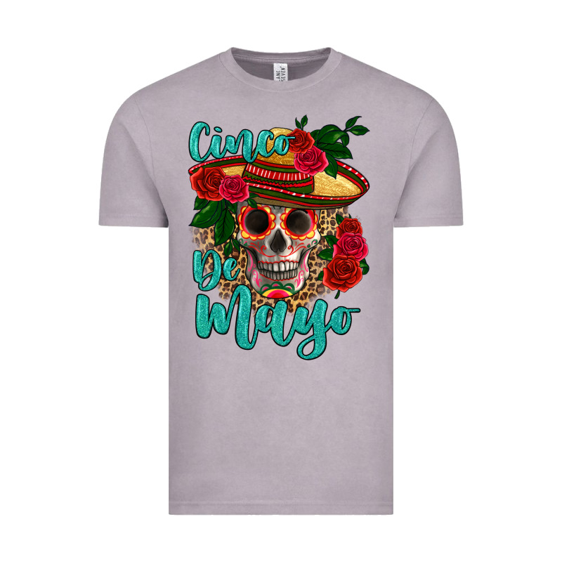 Cinco De Mayo Skull Vintage Tee by HRA Design Shop | Teevron