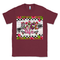 Burgundy race life tumbler Classic Tee - Artiststas